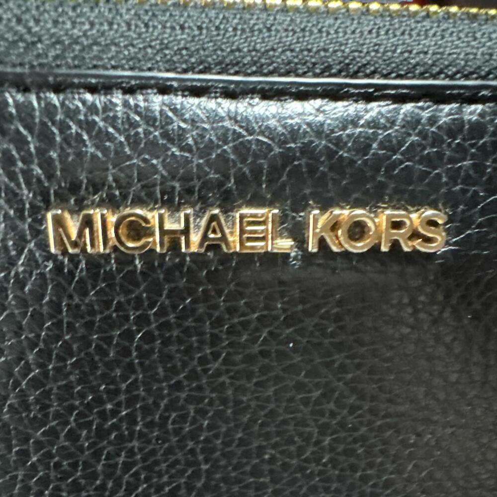 Michael Kors Black Leather Zip-Around Wallet - Picture 5 of 5